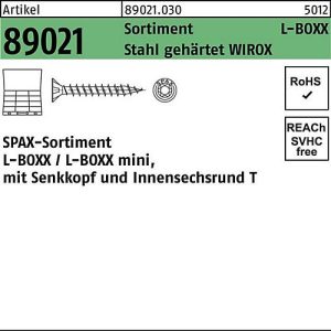 SPAX Schraubensortiment R 8902, L-BOXX Mini, WIROX Oberfläche, Senkkopf Innensechsrund, Ø 2 mm, 1 Stück