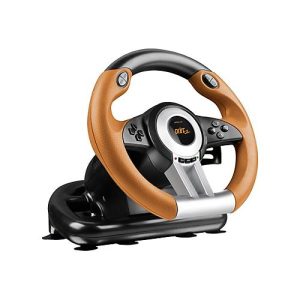 SPEEDLINK DRIFT O.Z. – Lenkrad- und Pedale-Set – Schwarz, orange – für PC