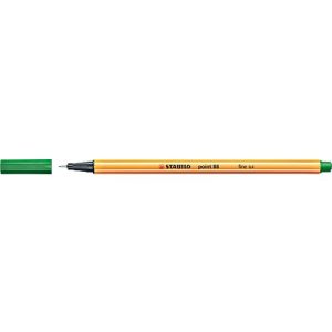 STABILO Fineliner Point 88, 0,4 mm, 10 Stück, grün