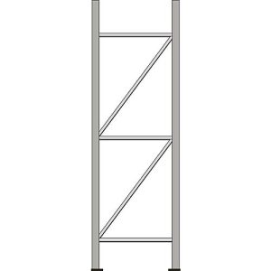 Ständerrahmen, für Regalsystem WR 600, H 2500 x T 600 mm