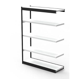 Stahlregal PROGRESS 2000, Regalfeld, ohne Rückwand, H 1900 x B 1000 x T 400 mm, Rahmen schwarz