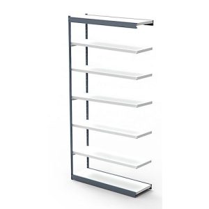 Stahlregal PROGRESS 2000, Regalfeld, ohne Rückwand, H 2600 x B 1000 x T 600 mm, Rahmen silber