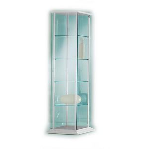 Stand-Präsentationsvitrine Forum III, B 510 x T 510 x H 1760 mm