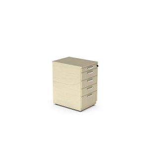 Standcontainer NEVADA, B 430 x T 600 x H 740 mm, Ahorn-Dekor