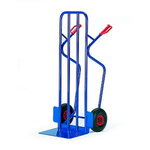 Stapelkarre extra breit, Tragkraft 250 kg, Luft-Bereifung