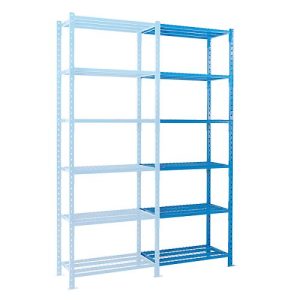 Steckregal-Anbaufeld, m. 6 Drahtgitterböden, B 1260 x T 800 x H 3000 mm