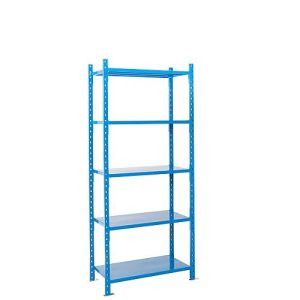 Steckregal-Grundfeld, m. 5 Stahlblechböden, B 1010 x T 600 x H 2500 mm