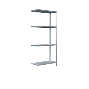 Steckregal im Baukastensystem, Anbauregal, 800 x 350 x 1800 mm, verzinkt