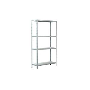 Steckregal im Baukastensystem, Grundregal, 800 x 300 x 1500 mm, weiß