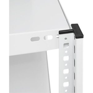 Steckregal ORDO Professional, Grundregal, modular, 5 Fachböden, Fachlast 185 kg, Feldlast 1200 kg, B 1360 x T 635 x H 2000 mm, Stahl, verkehrsweiß RAL 9016