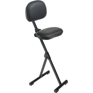 Stehhilfe meychair Futura Light AF-SR-11012, klapp- & sitzhöhenverstellbar, ohne Aufstieghilfe, B 370 x T 210 x H 540-900 mm, Stahl & Kunstleder, schwarz