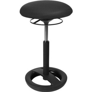 Stehhilfe Sitness HIGH BOB, für ergonomisches Sitzen, höhenverstellbar, Schwingeffekt, H 490-700 mm, schwarz, Gestell schwarz pulverbeschichtet