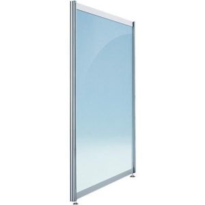 Stellwand gerade niedrig, Klarglas