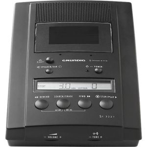 Steno-Wiedergabegerät Grundig St3221, mit Steno-Kassettenlaufwerk, Fußschalter