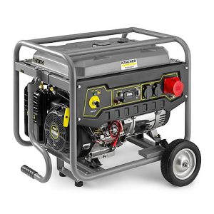 Stromerzeuger Kärcher PGG 8/3, Benzinbetrieb, mobil, 2+7 kW, 25 l, bis 7 h, 76 dB, Spannungsregler, Ölmangel- & Überlastschutz, Elektrostartregler