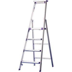 Stufenstehleiter Lila-Serie, 4 Stufen