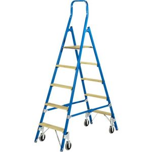 Stufenstehleiter Multicolor, einseitig besteigbar, 4 Stufen