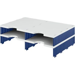 styro® Sortierstation styrodoc Standard, DIN C4, Anbaueinheit, grau/blau