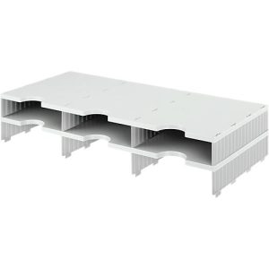 styro® Sortierstation styrodoc Standard, DIN C4, Polysytrol, Anbaueinheit, grau/grau