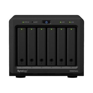 Synology Disk Station DS620slim – NAS-Server – 6 Schächte – SATA 6Gb/s – RAID RAID 0, 1, 5, 6, 10, JBOD – RAM 2 GB