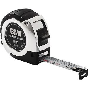 Taschenrollbandmaß chrom L.2m B.16mm mm/cm EG II Ku.Automatic BMI