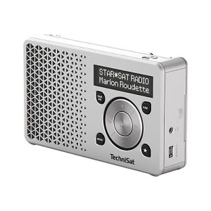TechniSat DigitRadio 1 – Tragbares DAB-Radio – 1 Watt – Silber