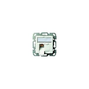 Telegärtner AMJ45 8/8 K UP/50 Cat.6A – Kabelkanal-Anschlussdose – CAT 6a – STP – RJ-45 X 2 – Alpine White