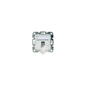 Telegärtner AMJ45 8 K Up/50 Cat.6A – Kabelkanal-Anschlussdose – CAT 6a – RJ-45 – Alpine White