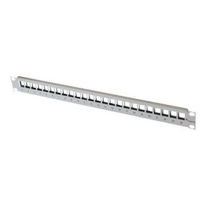 Telegärtner – Frontabdeckung – Grau, RAL 7035 – 1U – 48.3 cm (19′) – 24 Ports