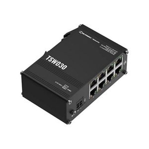 Teltonika TSW030 – Switch – unmanaged – 8 x 10/100 – an DIN-Schiene montierbar
