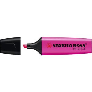 Textmarker STABILO® BOSS Original, Keilspitze, lichtbeständig, schnell trocknend, lila, 1 Stück