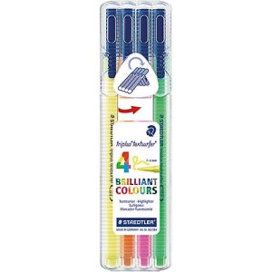 Textmarker Staedtler triplus textsurfer, Strichbreite 1-4 mm, schnelltrocknend, 4er-Set