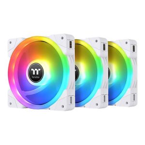 Thermaltake SWAFAN EX12 RGB – Premium Edition – Gehäuselüfter – 120 mm – weiß (Packung mit 3)