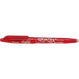 Tintenroller FRIXION BALL, Gummispitze, Minendurchmesser 1 mm, Strichstärke 0,6 mm, 12 St., rot