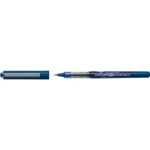 Tintenroller uni-ball UB EYE Ocean Care, Strichstärke 0,4 mm, Kugel-Ø 0,7 mm, dokumentenecht, Sichtfenster, 75 % Recycling-Kunststoff, 12 Stück, Schreibfarbe blau