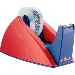 Tischabroller tesa® Basis, rot/blau