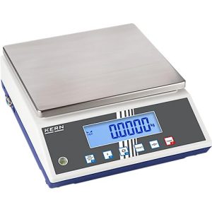 Tischwaage FCB, Zweitanzeige auf Rückseite, PRE-TARE-Funktion, RS-232, Wägebereich max. 8 kg