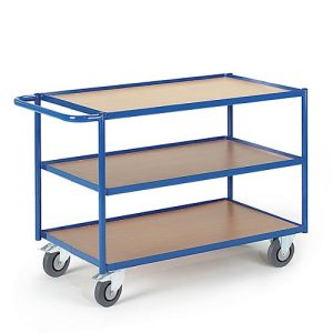 Tischwagen, Ladefl. L800 x B500 mm, 3 Etagen