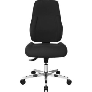 Topstar Bürostuhl FEEL GOOD, Synchronmechanik, ohne Armlehnen, hohe Rückenlehne, großer Muldensitz, schwarz