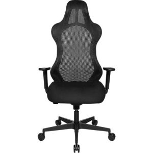 Topstar Bürostuhl Sitness RS Sport Uni, mit Armlehnen, 3D-Synchronmechanik, Muldensitz, Kopfstütze, schwarz/schwarz