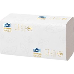 Tork® Handtuch Premium Interfold 100297, 2-lagig, extra weich, bedruckt, mit Prägung, Karton mit 21 Pack á 100 Stück (2100 Tücher), weiß Tork® Handtuch Premium Interfold 100297, 2-lagig, extra weich, bedruckt, mit Prägung, Karton mit 21 Pack á 100 Stück (2100 Tücher), weiß