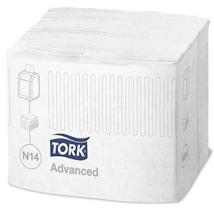 Tork® Servietten Xpressnap Fit® 15830, 2-lagig, für Serviettenspender, platzsparende Falzung, Karton á 6 Pack á 720 Stk. (4320 Servietten), weiß