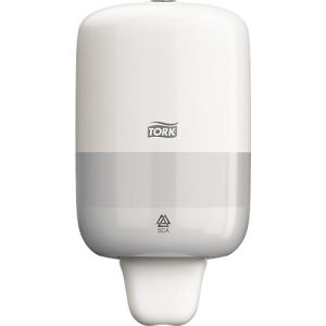 Tork® Spender Mini 561000, für Flüssigseife, Easy to use‘ zertifiziert, Kunststoff, weiß