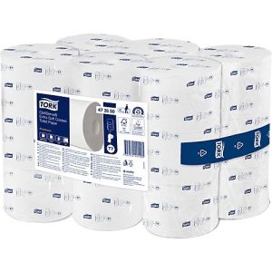 Tork® Toilettenpapier 472650 OptiServe®, 3-lagig, extra weich, perforiert, hüllenlos, 18 Rollen á 550 Blatt, weiß Tork® Toilettenpapier 472650 OptiServe®, 3-lagig, extra weich, perforiert, hüllenlos, 18 Rollen á 550 Blatt, weiß