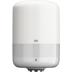 Tork® Toilettenpapierspender 559000, Innenabrollung, hohes Fassugsvermögen, Verriegelungsmechanismus, Kunststoff, weiß