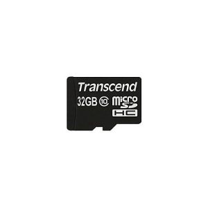Transcend – Flash-Speicherkarte (microSDHC/SD-Adapter inbegriffen) – 32 GB – Class 10 – microSDHC