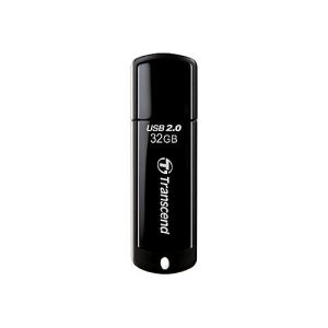 Transcend JetFlash 350 – USB-Flash-Laufwerk – 32 GB – USB 2.0 – Schwarz