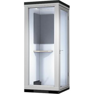 TRENDLINE CoWoCube 1 ‚Der Kompakte‘, B 1188 mm x L 1148 mm x H 2832 mm, Schallschutzpaket, 1x Steckdose