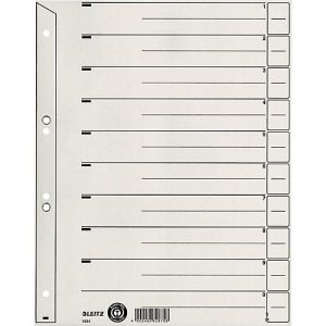 Trennblätter Nr. 1654, DIN A4, grau, 200 g/m², 100 Stück