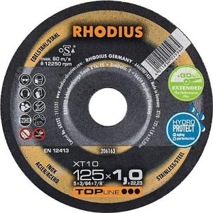 Trennscheibe XT10 D180x1,5mm gekr.INOX Bohr.22,23mm RHODIUS